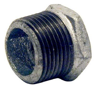 BK Products Galvanized Hex Bushing - 3/8 in X 1/4 in