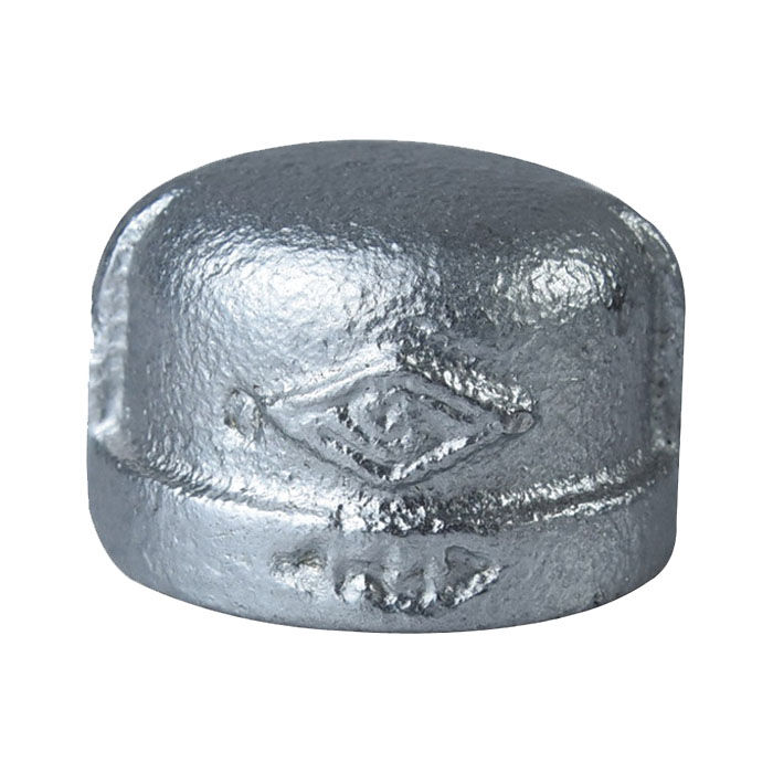ProSource Galvanized Class 150 Malleable Iron Pipe Cap, 3/4-In Threaded