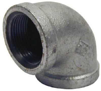 BK Products Galvanized Pipe Equal Elbow