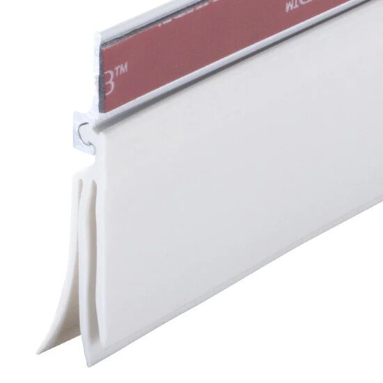 MD Building Products White Aluminum & Vinyl CINCH Self-Adhesive Door Sweep, 36-In X 1/4-In X 2-In