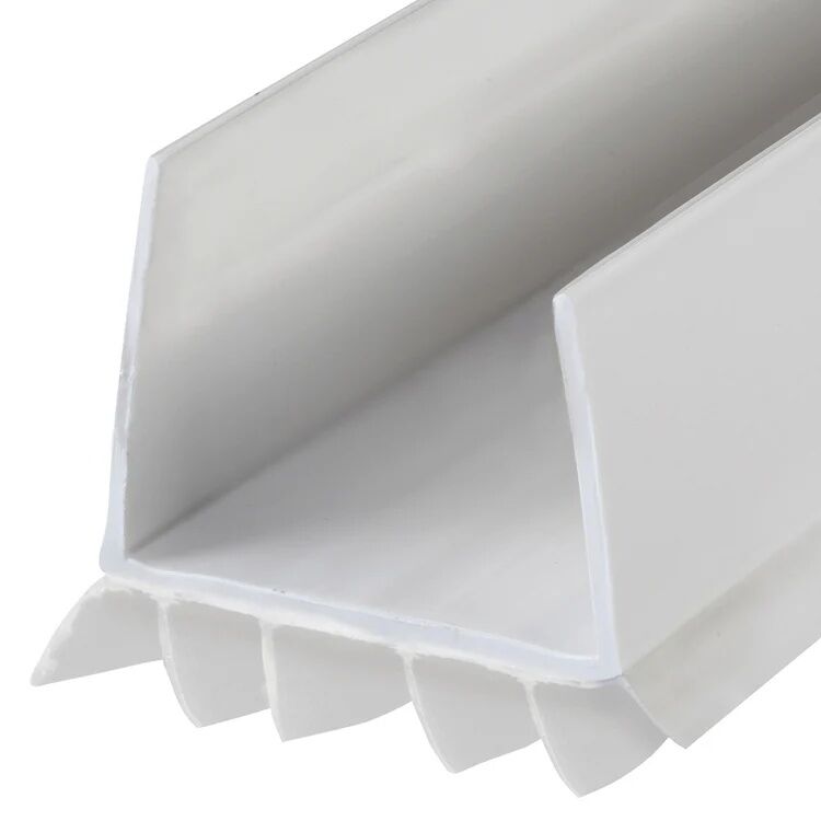 M-D Building Products White Vinyl Cinch U-Shape Slide-On Under Door Seal, 2-In x 1 3/4-In x 36-In