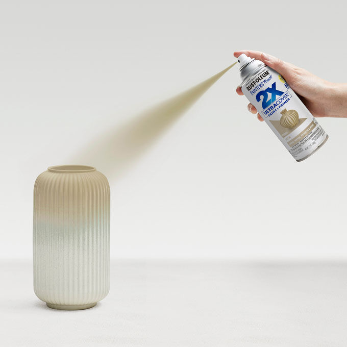 Rust-Oleum Painter's Touch 2X Ultra Cover Satin Fossil Spray Paint, 12-OZ