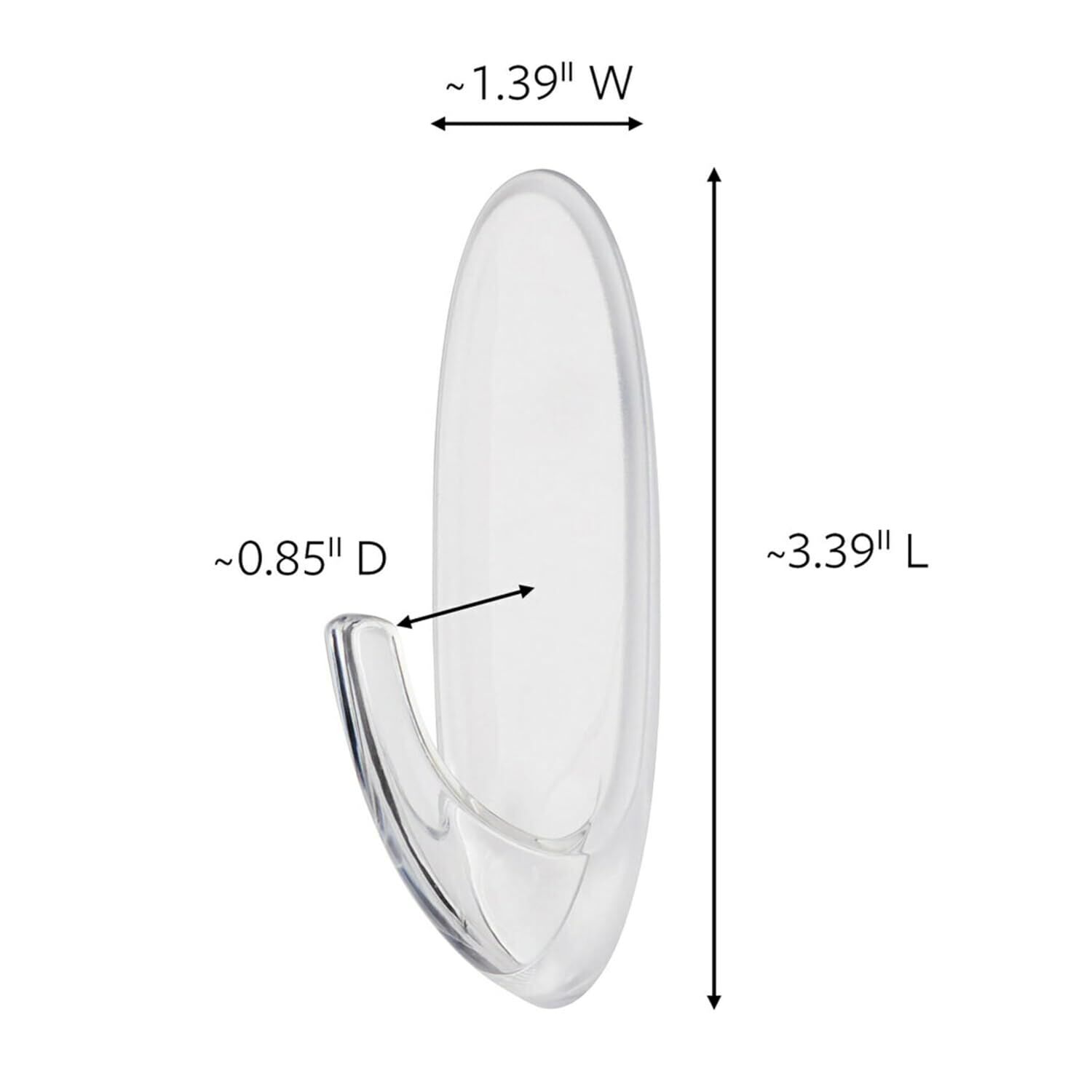 Command Large Clear Outdoor Window Hook