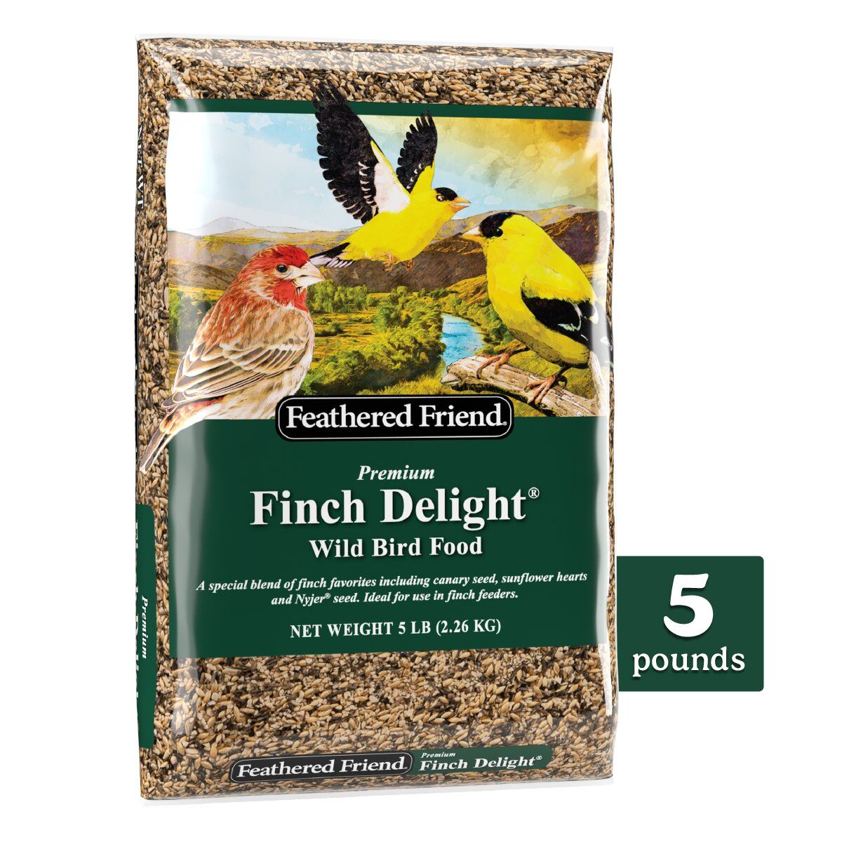 Feathered Friend Finch Delight Wild Bird Food, 5 lbs.