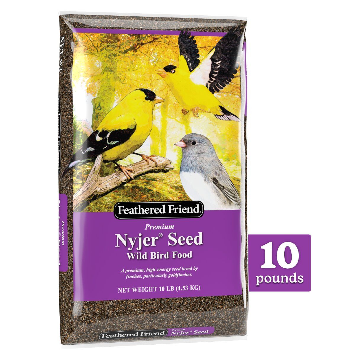 Feathered Friend Nyjer Seed Wild Bird Food, 10 lbs.