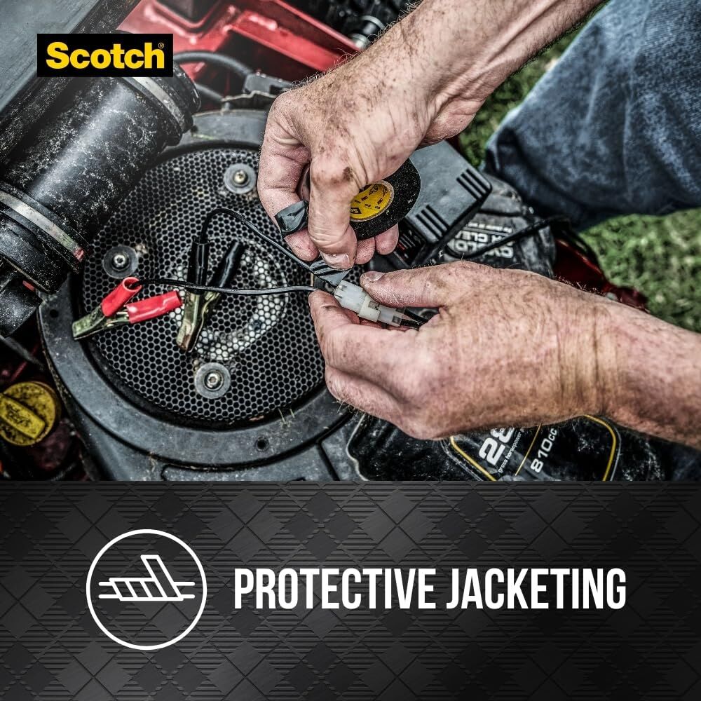 Scotch Super 33+ Black Vinyl Electrical Tape, 3/4-In x 200-In