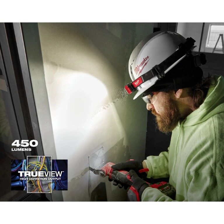 Milwaukee Rechargeable Magnetic Headlamp and Task Light, 450-Lm