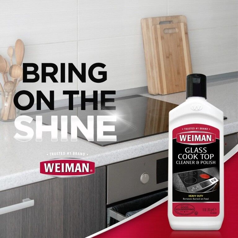 Weiman Glass Cook Top Heavy Duty Cleaner & Polish, 10-Oz
