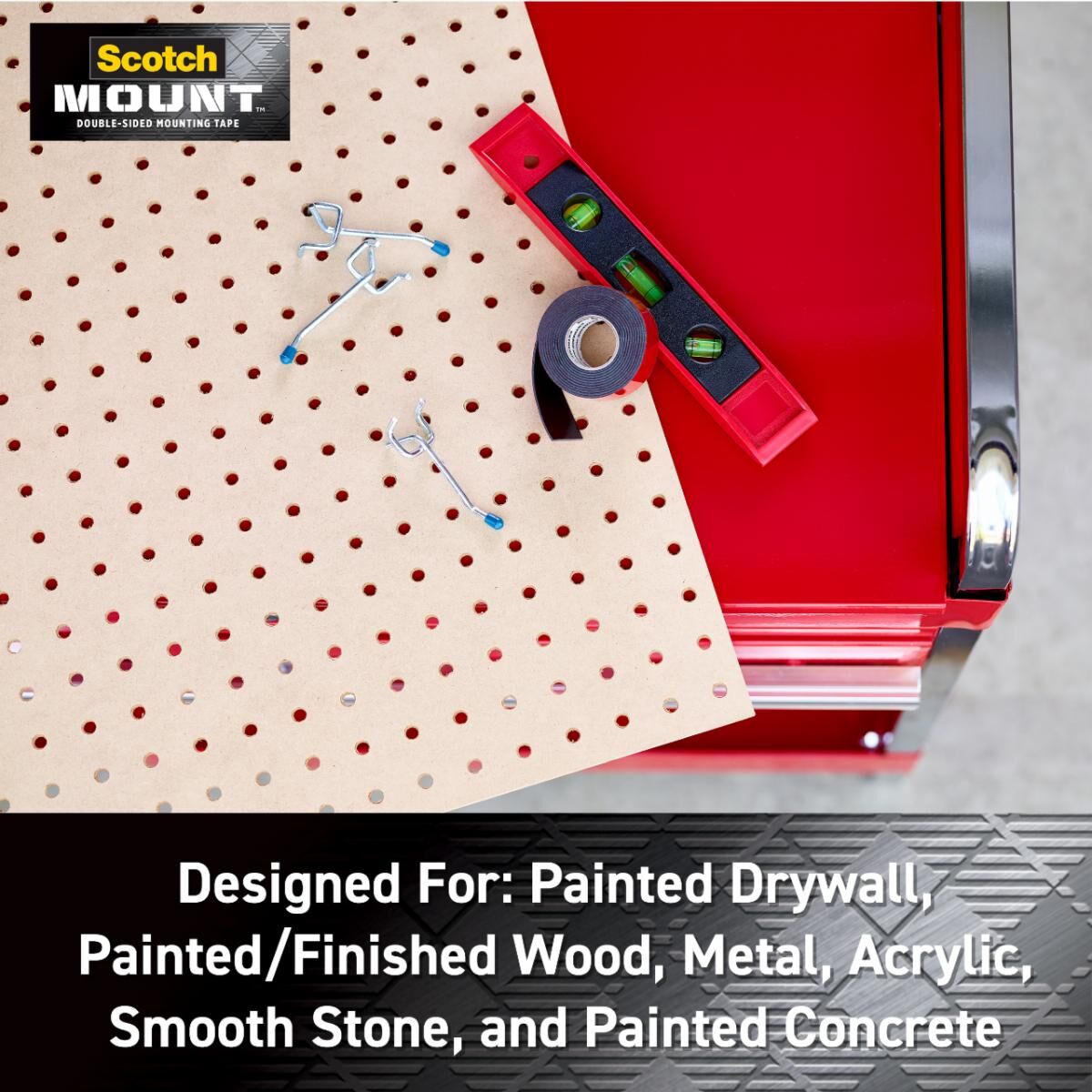 Scotch Extremely Strong Mounting Strips, 1-In x 3-In, 8-Pk