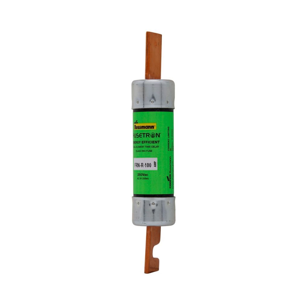 Bussmann FRN-R Class RK5 Non-Indicating Time-Dealy Dual-Element Fuse, 100-A, 125-V DC/250-V AC