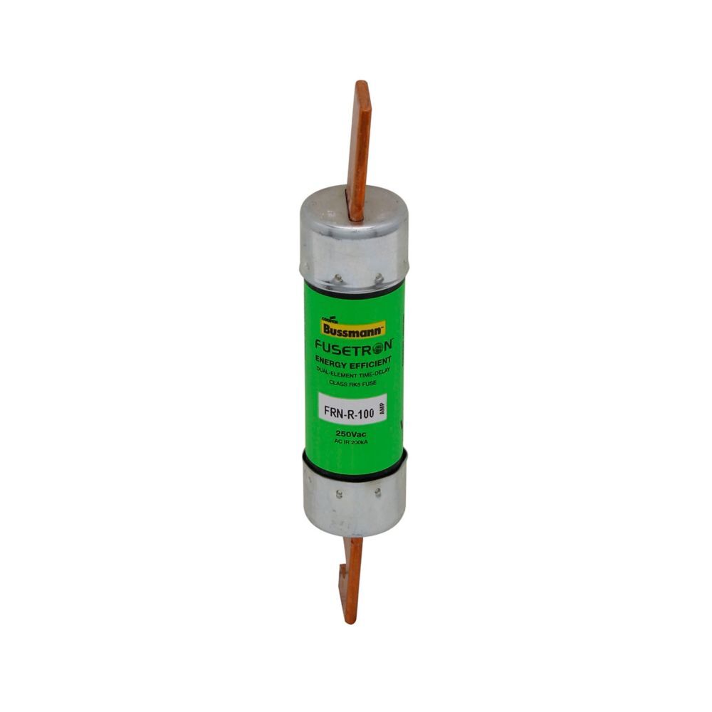 Bussmann FRN-R Class RK5 Non-Indicating Time-Dealy Dual-Element Fuse, 100-A, 125-V DC/250-V AC