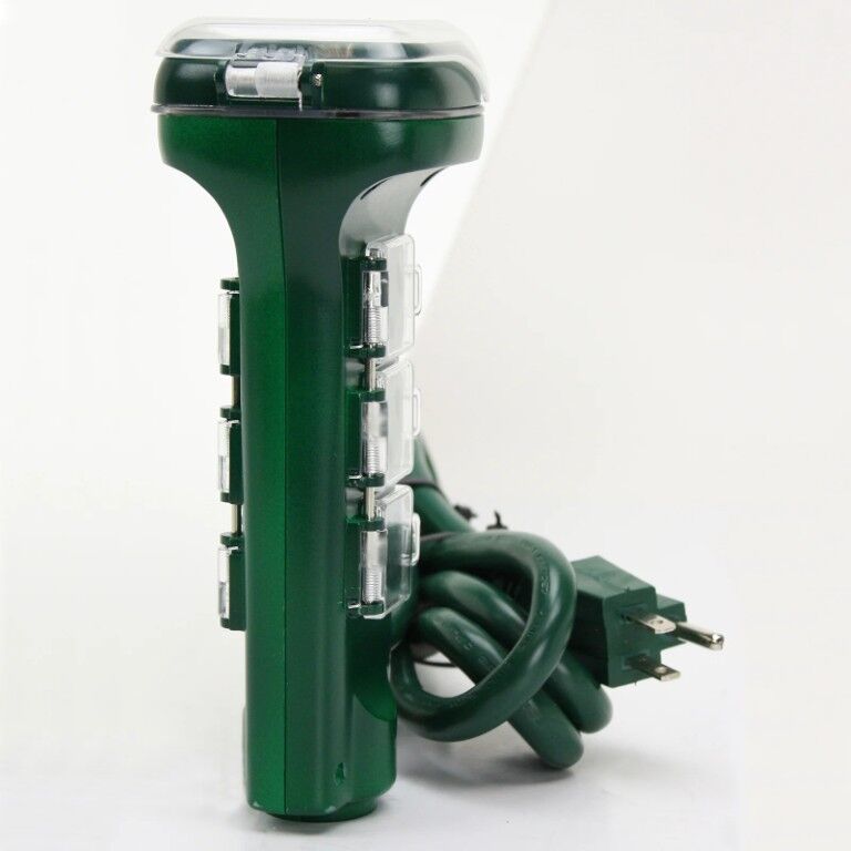 Prime 6-Outlet Touch Sensor Countdown Timer Stake With 6-Ft Cord