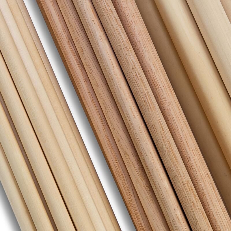 Waddell Round Hardwood Dowels, 1 1/8-In x 48-In
