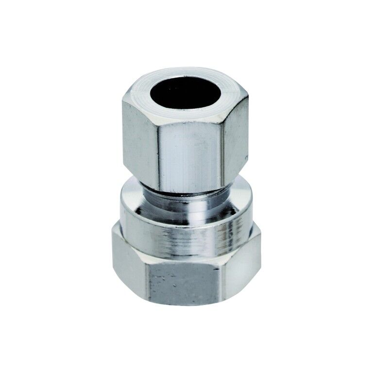 Plumb Pack Brass Straight Adapter, 1/2-In FIP X 3/8-In Compression