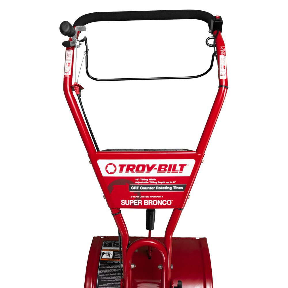 Troy-Bilt Super Bronco CRT 208cc Gas Rear Tine Tiller, 16 in.