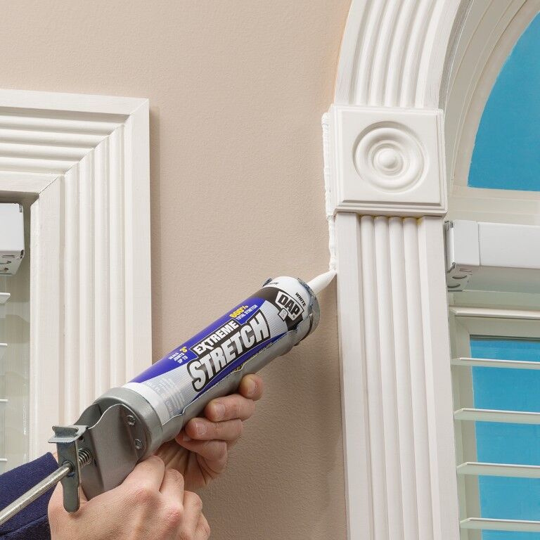 DAP Extreme Stretch White Acrylic Urethane Premium Elastomeric Sealant, 10.1-Oz