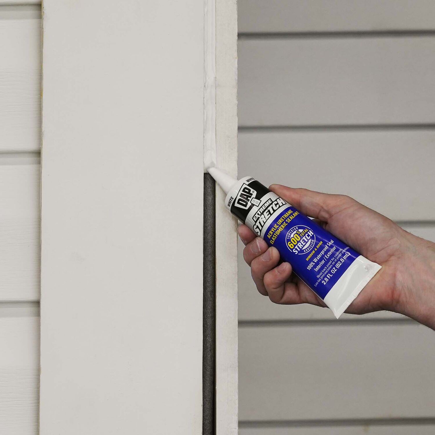 DAP Extreme Stretch White Acrylic Urethane Premium Elastomeric Sealant, 10.1-Oz