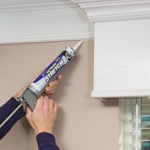 DAP Extreme Stretch White Acrylic Urethane Premium Elastomeric Sealant, 10.1-Oz