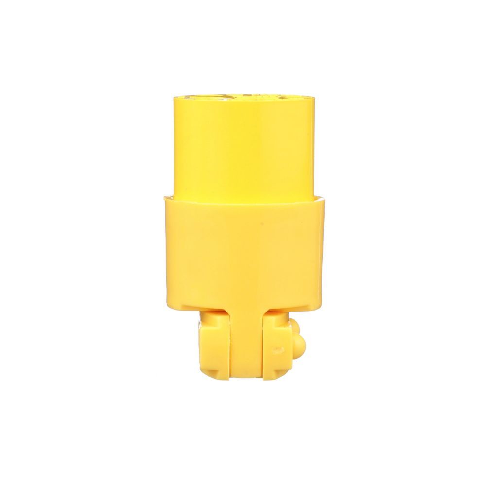 Eaton Arrow Hart Yellow NEMA 5-15R Commercial Straight Blade Connector 18-12 Gauge, 15-A, 125-V