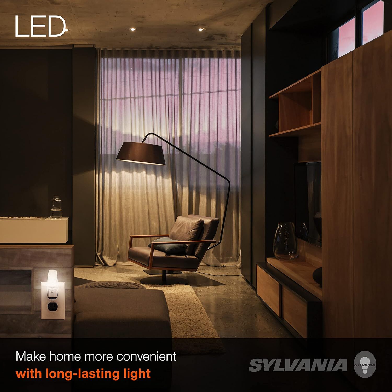 Sylvania LED C7 Accent Light Bulb, 0.6-W, 2-Pk