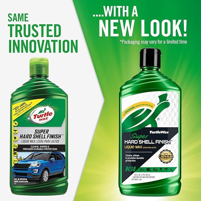 Turtle Wax Super Hard Shell Liquid Car Wax, 16-Oz