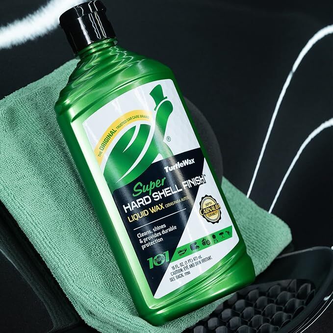 Turtle Wax Super Hard Shell Liquid Car Wax, 16-Oz
