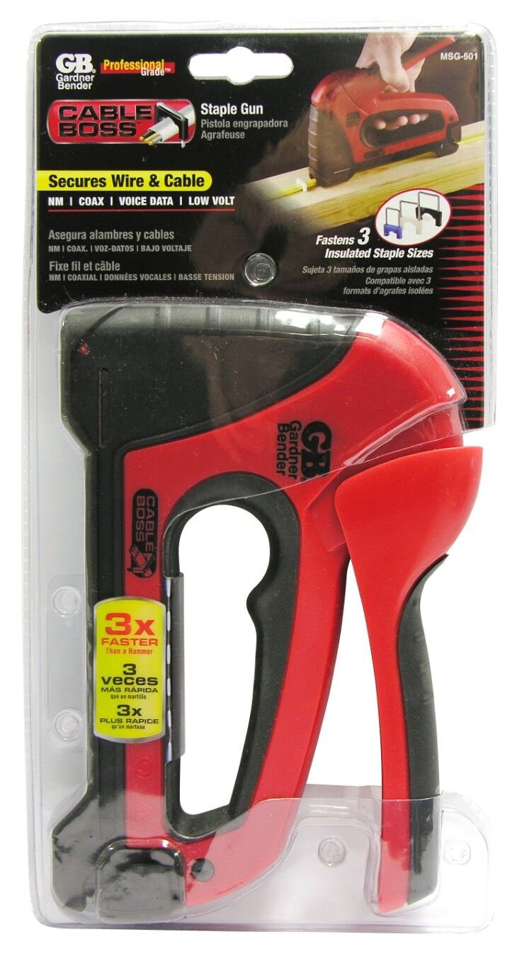 Gardner Bender Red Heavy Duty Cable Boss Staple Gun