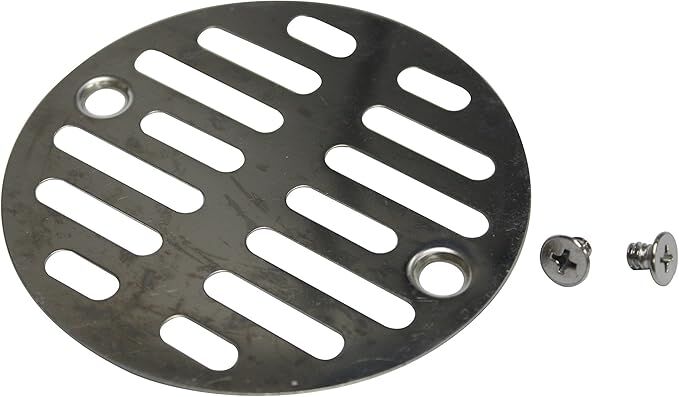 Plumb Pak PP825-50 Chrome Plated Shower Drain Grid, 3 5/16-In