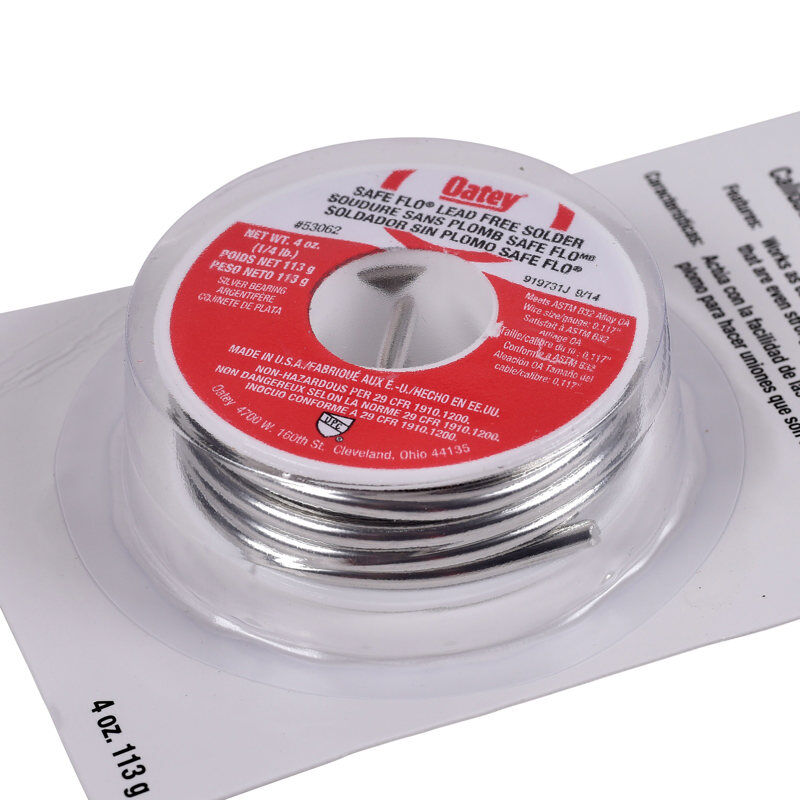 Oatey Safe-Flo Lead Free Plumbing Wire Solder, 4-Oz