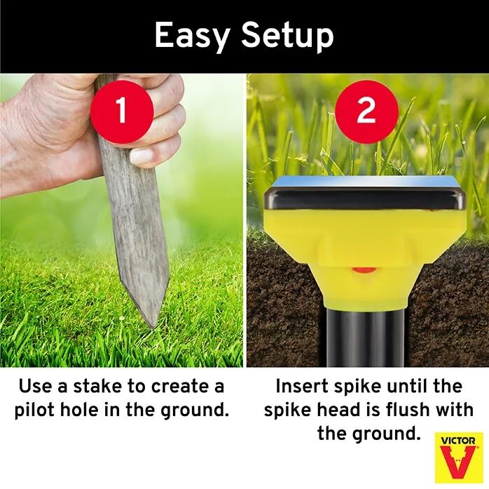 Victor Traps Solar Mole & Gopher Sonic Spike - 44 oz