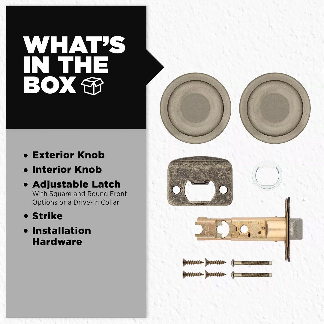 Kwikset Hall/Closet Antique Brass Tylo Door Knob