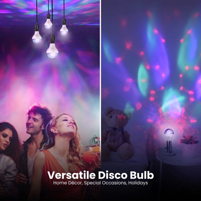 FEIT Electric LED Multicolor Rotating Disco Light