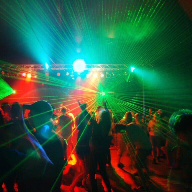 FEIT Electric LED Multicolor Rotating Disco Light