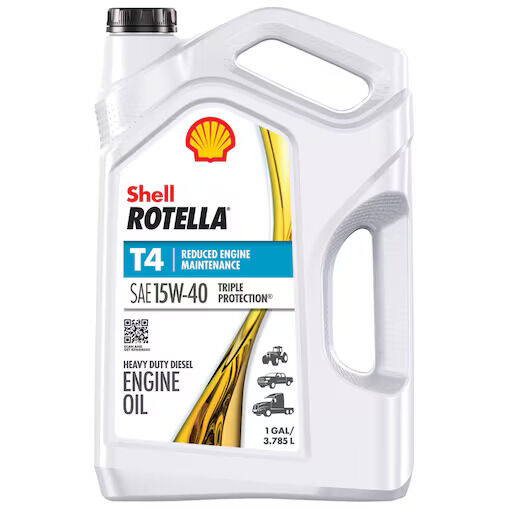 Shell Rotella T4 15W-40 Diesel Oil, 1-Gal