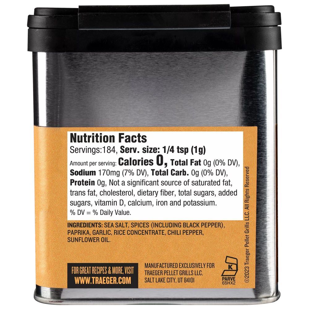 Treager Spicy Fajita Rub, 6.5-Oz