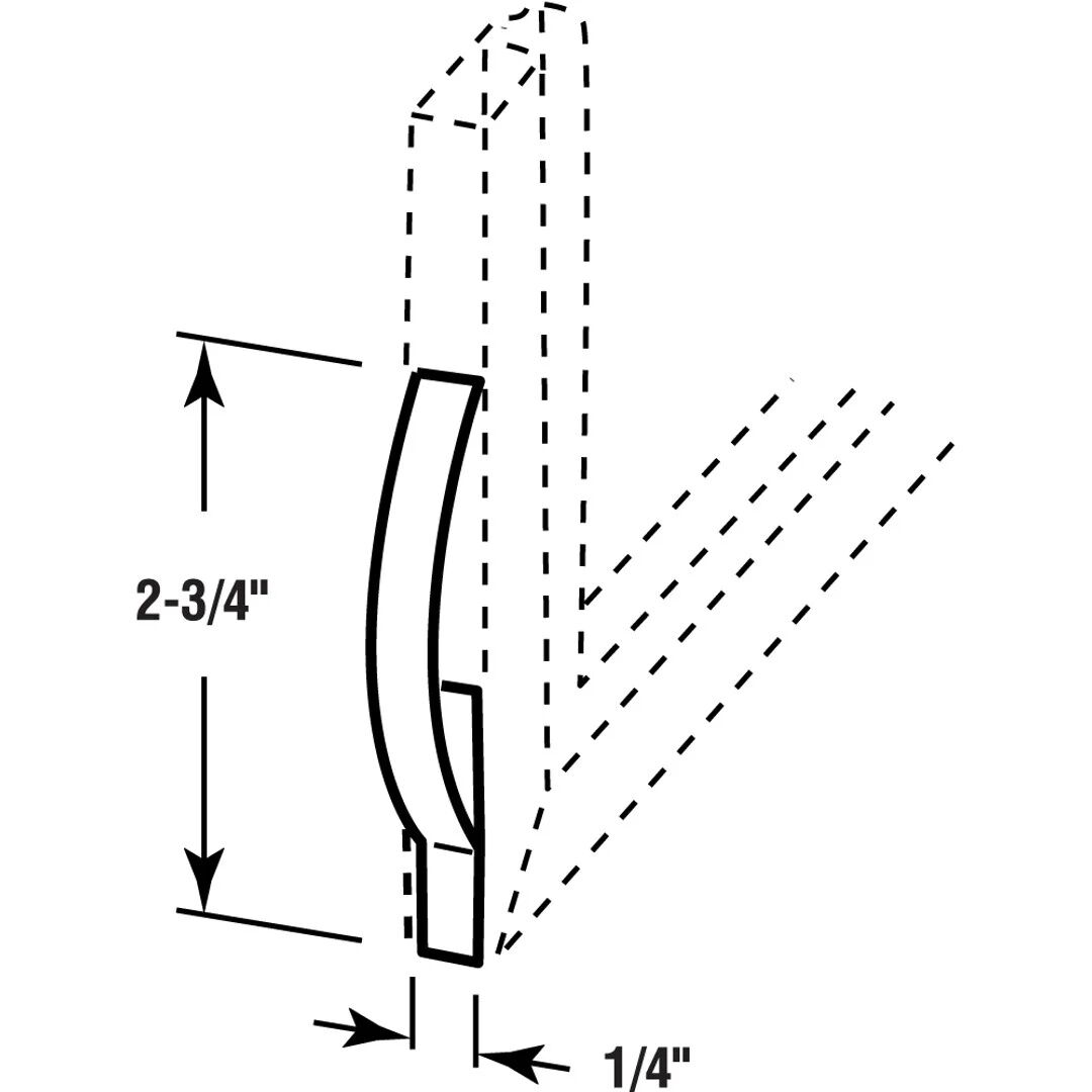 Prime Line Slip-In Corner Springs, 1/4-in X 2 3/4-In