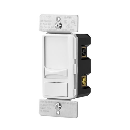 Eat on SUL06P-W-KB-L Slide Dimmer, 300-W, #14-12 AWG