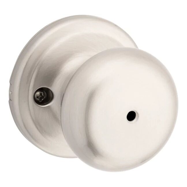 Kwikset Satin Nickel Juno Bed/Bath Doorknob