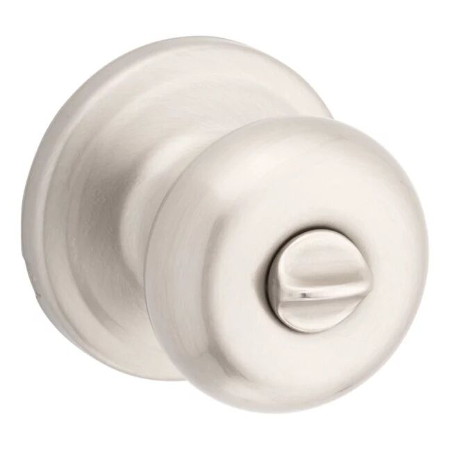 Kwikset Satin Nickel Juno Bed/Bath Doorknob