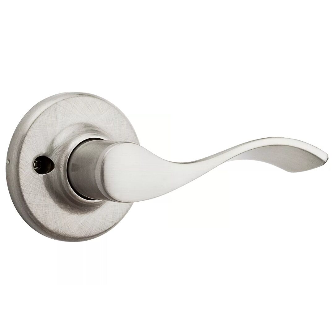 Kwikset Hall/Closet Satin Nickel Balboa Lever Door Knob
