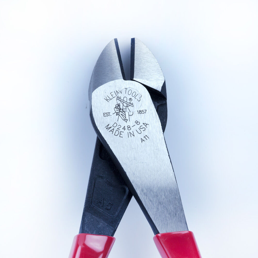 Klein Tools Angled Head Short Jaw Diagonal Cutting Pliers, 8-In