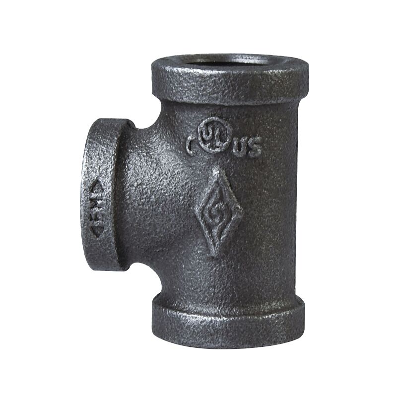 ProSource Schedule 40 Malleable Iron Pipe Tee, 2-In Threaded