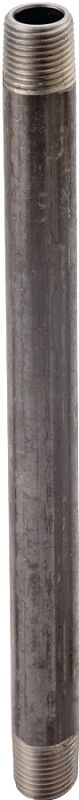 ProSource Schedule 40 Steel Pipe Nipple, 3/8-In x 3/8-In x 6-In