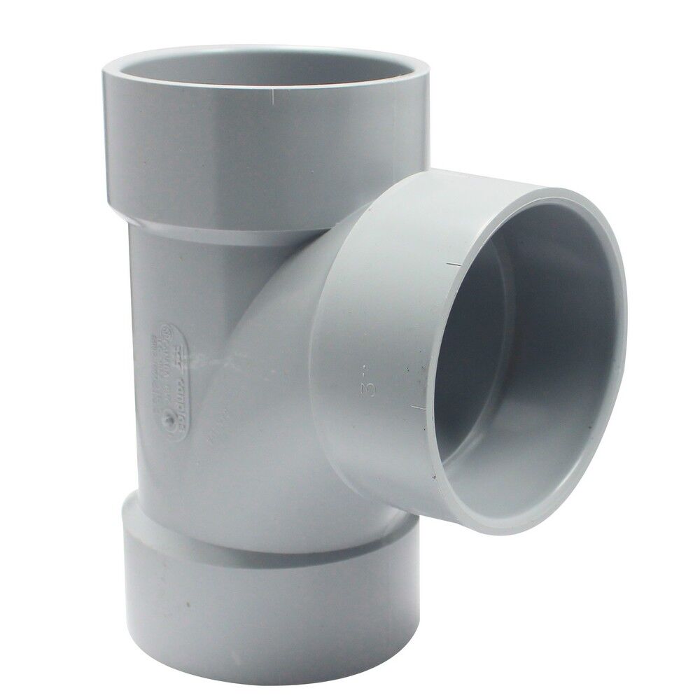 Canplas PVC DWV Sanitary Tee, 3-In Hub