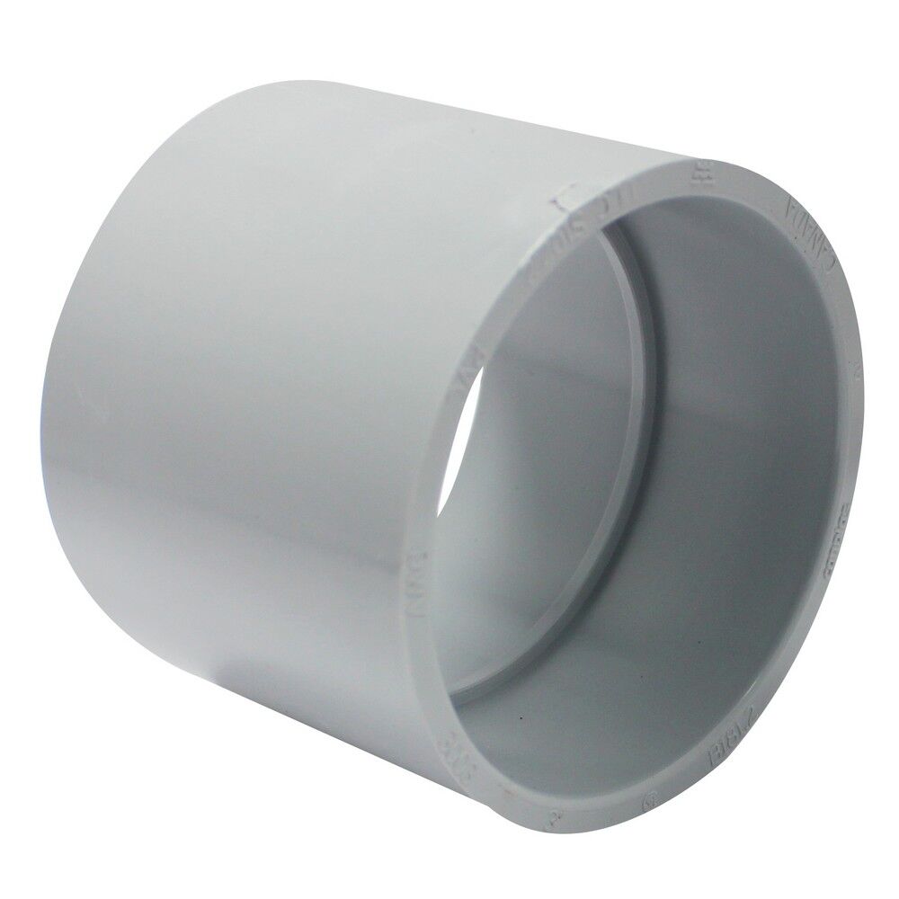 Canplas PVC DWV Coupling, 3-In Hub x 3-In Hub