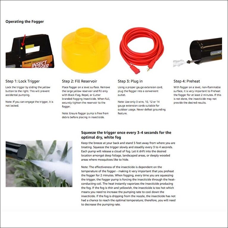 Burgess 960 Electric Insect Fogger