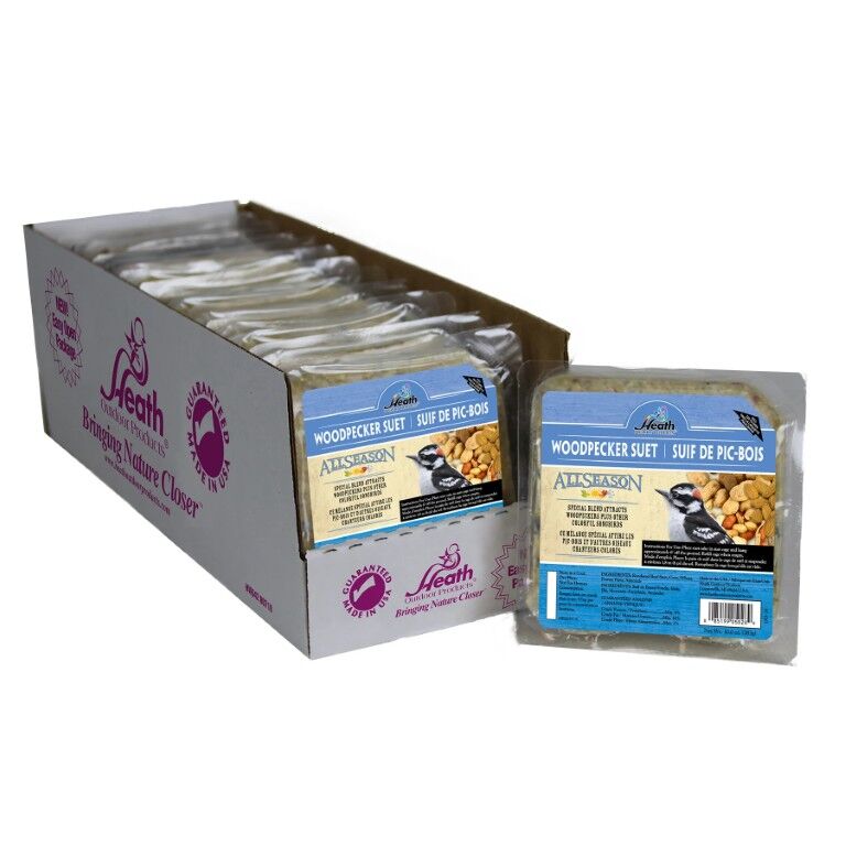 Heath Woodpecker Suet Cake, 10-Oz