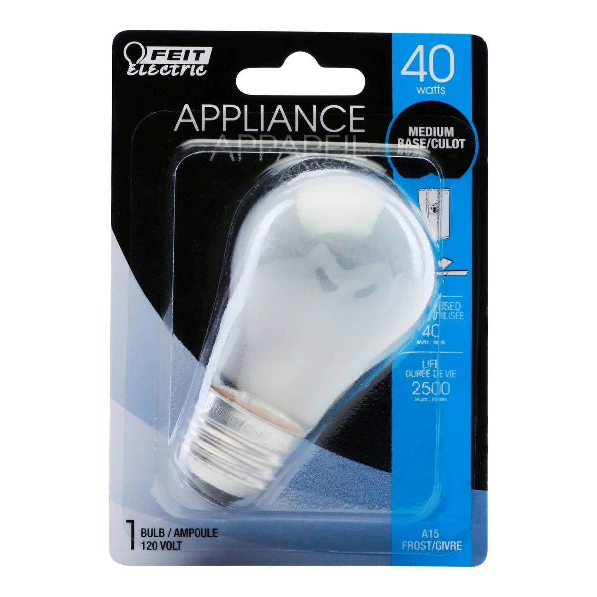 Feit Electric 40W Soft White A15 Dimmable Incandescent Light Bulb