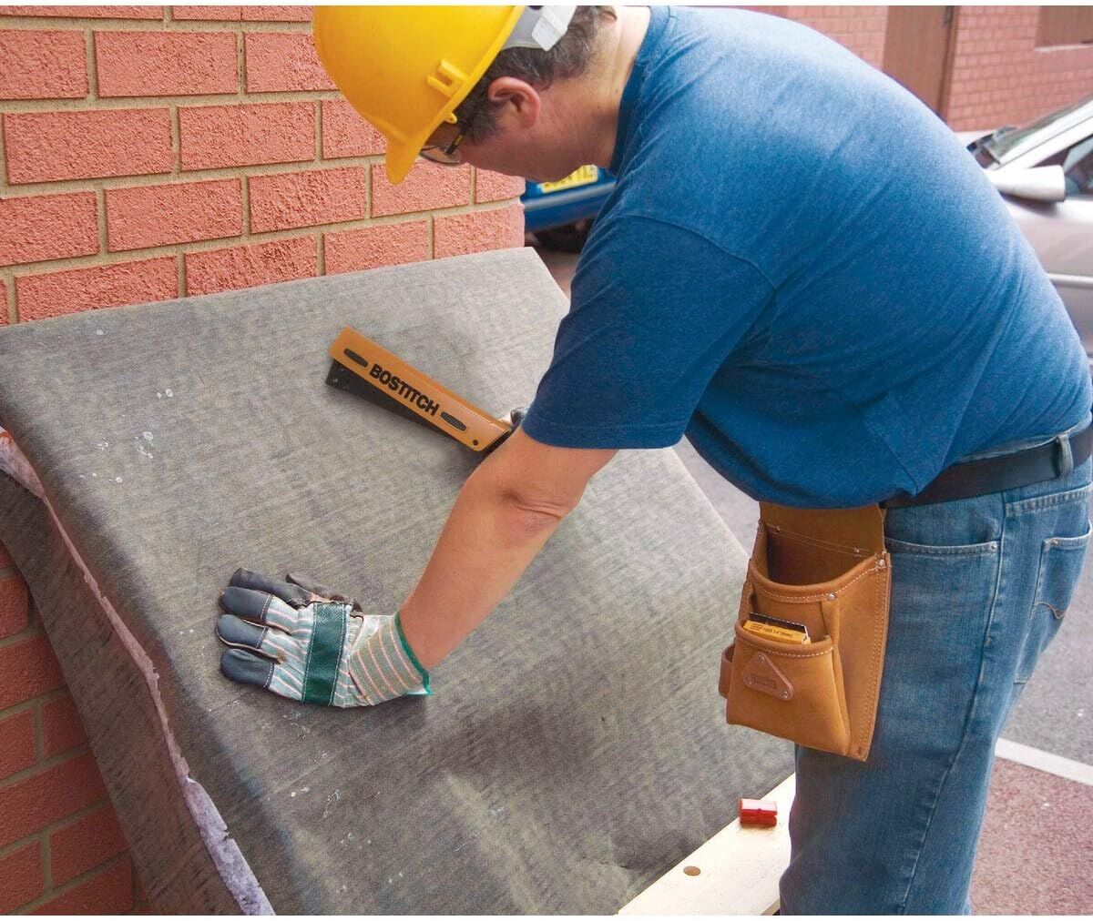 Bostitch Hammer Stapler With Vinyl Holster, 1/4-In To 3/8-In