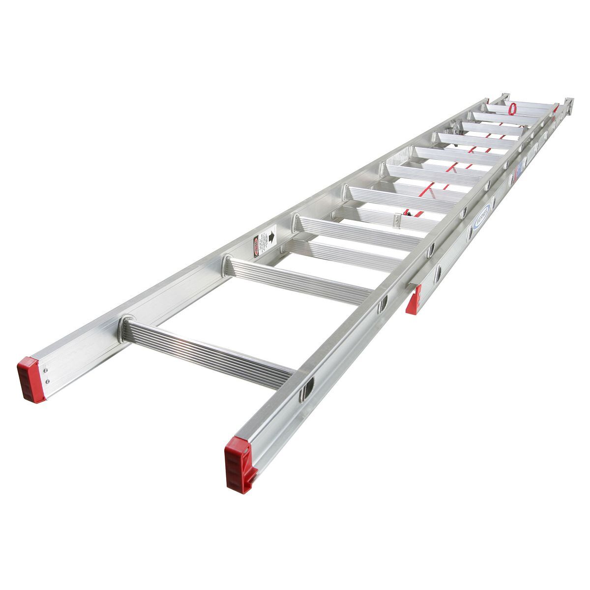 Werner D1116-2 Aluminum D-Rung Extension Ladder, Type III, Load Capacity 200-Lb, 16-Ft